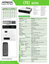 Hitachi CP-X1 User manual