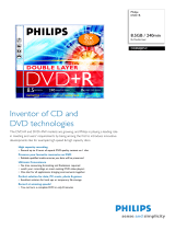 Philips DVD+R DL 8x 8.5GB / 240min JC(5) Datasheet