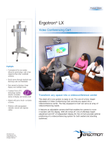 Ergotron LX Video Conferencing Cart (VHD Version) Datasheet
