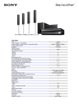 Sony HTD-750SF Datasheet