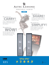 Altec Lansing XT-1 Datasheet