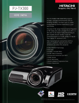 Hitachi PJ TX300 - Cine Master - LCD Projector Datasheet
