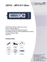 ODYS MP3-Player MP3-S11 blue 1024MB Datasheet