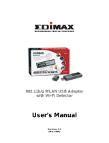 Digitus pmn802.11b/g WLAN USB adapter with Wi-Fi Detector User manual