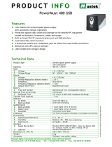 Mustek POWERMUST 400 USB Owner's manual