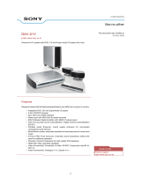 Sony DAV-X1V Datasheet