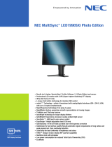 NEC LCD1990SXI-BK Datasheet