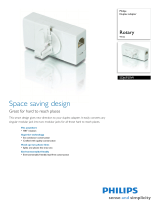 Philips SDJ6920W Rotary White Duplex adapter Datasheet