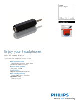 Philips Stereo adapter SWA2554W Datasheet