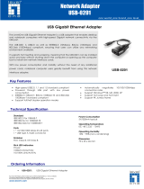 LevelOne USB Gigabit Ethernet Adapter Datasheet