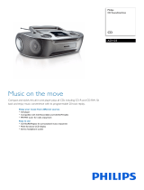 Philips AZ1123 CD Soundmachine Datasheet