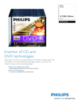Philips DM4L6S10C 4.7GB / 120min 16x LS DVD-R Datasheet