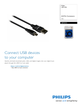 Philips SJM2103 A/5-Pin Connectors 1,8 m USB cable Datasheet