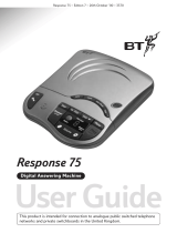 BT Response 75  User manual