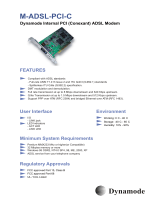 Dynamode M-ADSL-PCI-C Datasheet