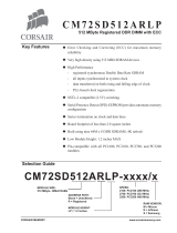 Corsair CM72SD512ARLP-2700 Datasheet