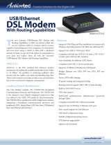 Creative Actiontec USB/Ethernet DSL Modem with Routing Capabilities GT701C User manual