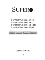 Supermicro SUPERSERVER 6015B-NT User manual