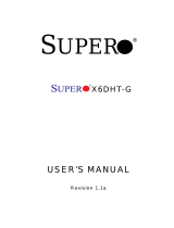 Supermicro X6DHT-G User manual