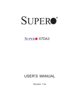 Supermicro X7DA3-B Datasheet
