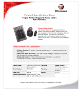 Targus PAKP003U Datasheet