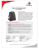 Targus 15.4" Revolution Notebook Backpack Datasheet