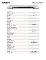 Sony DVP-NS78S Datasheet