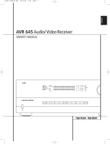 AKG AVR 645/230 Owner's manual
