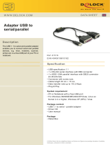 DeLOCK Adapter USB > serial/parallel Datasheet