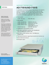 Sony Optiarc AD-7191S-0B Datasheet