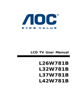 AOC L26W781B User manual