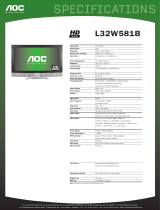 AOC L32W581B Datasheet