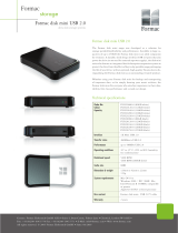 Formac 160GB Disk Mini USB2 Silver Datasheet