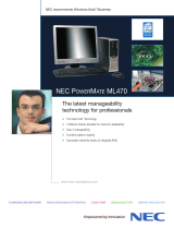 NEC PowerMate ML470 MT - Intel Core 2 Duo E4500, 1024MB, 80GB, Win XP Pro Datasheet
