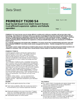 Fujitsu Primergy TX200S4 Xeon E5420 Datasheet