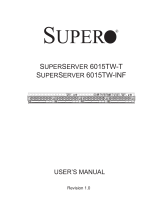 Supermicro SUPERSERVER 6015TW-T User manual