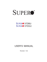 Supermicro X7DGU-B User manual