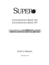 Supermicro SUPERSERVER 6015C-M3 User manual