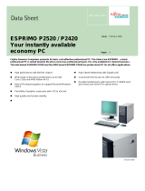Fujitsu VFY:P2520PPAF1NL User manual