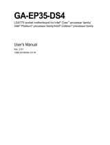 Gigabyte GA-EP35-DS4 User manual