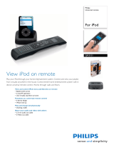 Philips SJM3151 For iPod Universal remote Datasheet