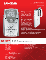 Sangean Electronics DT-210V User manual