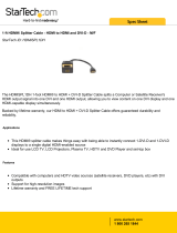 StarTech.com HDMISPL1DH Datasheet