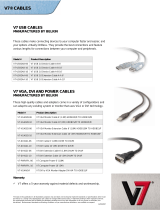V7 USB 2.0 Device Cable A-B 10’ Datasheet