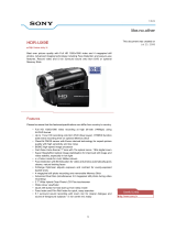 Sony HDR-UX9 User manual