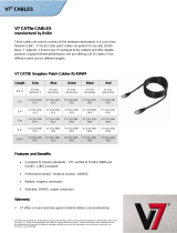 V7 Cat5e Network Patch Cable 10m Grey Datasheet
