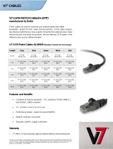 V7 Patch Cables RJ45M/M (STP) Black Datasheet