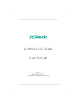 ASROCK WOLFDALE1333-GLANR2 Datasheet