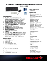 Cherry B.UNLIMITED - Rechargeable Wireless Desktop Datasheet