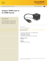 DeLOCK Adapter HDMI male to 2x HDMI female Datasheet